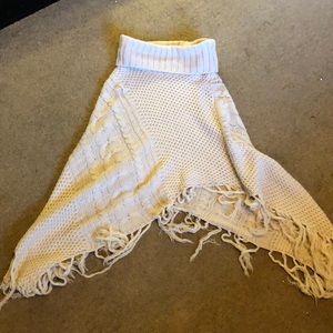 Cream color poncho